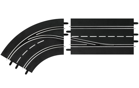 circuit-slot Carrera Chgt de voie courbe gauche