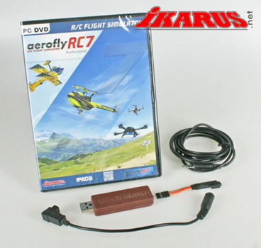 simulateur Ikarus Aerofly RC7 Pro + cable Futaba